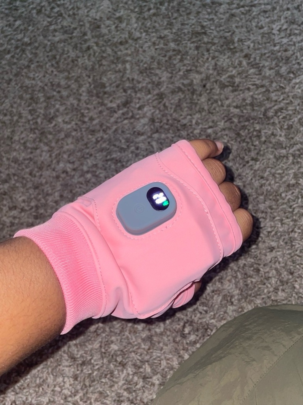Pink Women's LED Therapy Hand Glove